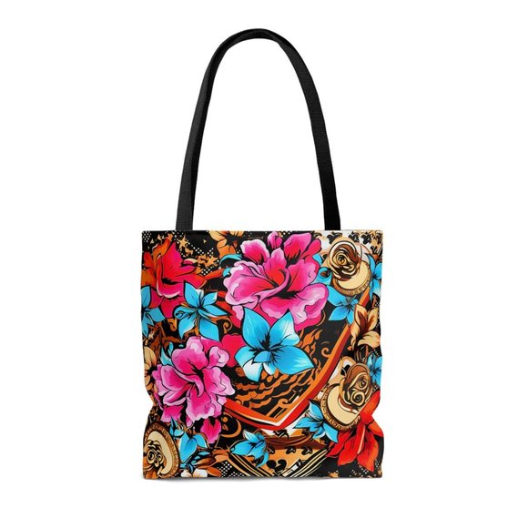 Floral Tote Bag | Aesthetic | Designer Fall Tote Bag, Women's Fall Tote bag - Picture 10 of 10